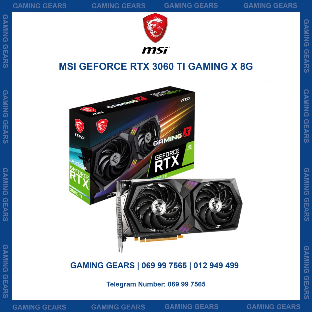 MSI GeForce RTX 3060 Ti GAMING X 8G Gaming Gears Best Gaming Gears