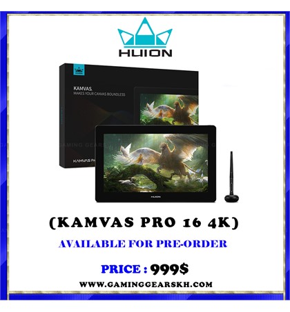 HUION KAMVAS PRO 16 4K + Stand