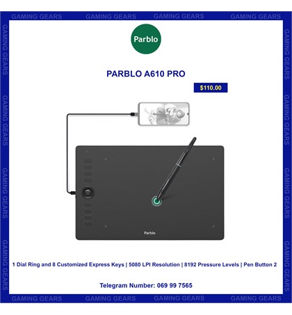 PARBLO A610 PRO - Gaming Gears - Best Gaming Gears Shop in Town.
