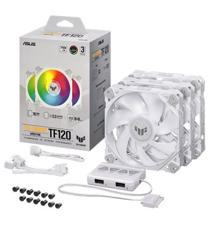 Asus TUF GAMING TF120 ARGB Color White