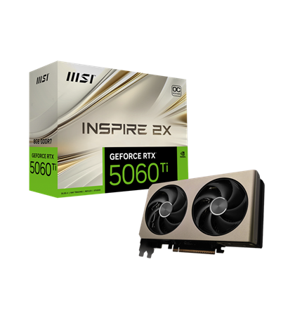 MSI GeForce RTX5060 Ti 8G INSPIRE 2X OC