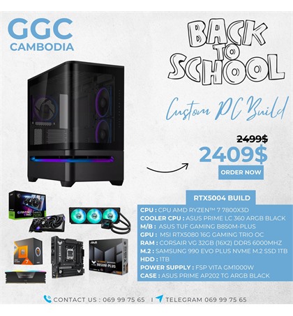 CUSTOM PC BUILD RTX5004