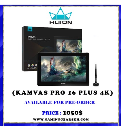 HUION KAMVAS PRO 16 PLUS 4K + Stand