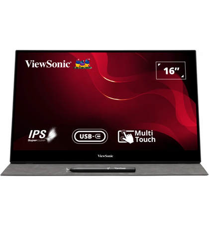 VIEWSONIC TD1655 16” USB-C Multi-Touch Portable Monitor  