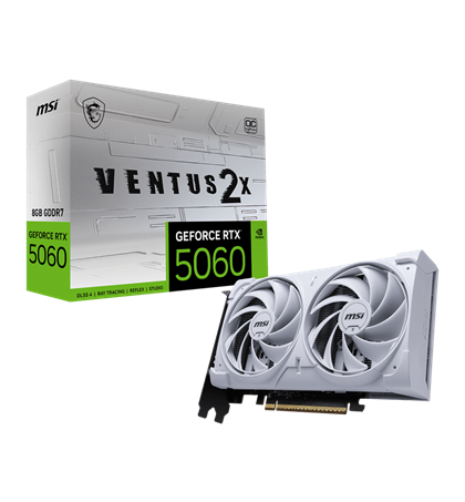 MSI GeForce RTX 5060 8G VENTUS 2X OC WHITE