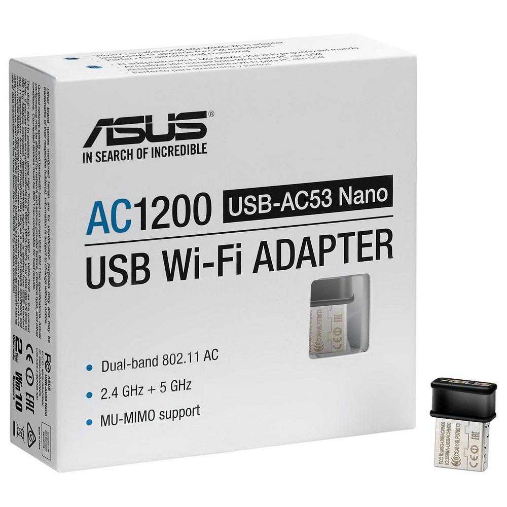 Asus USB-AC53 Nano AC1200 Dual-band USB Wi-Fi Adapter