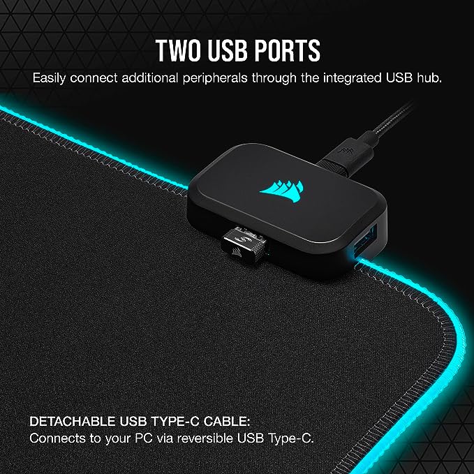 CORSAIR MM700 RGB Extended 3XL Cloth Gaming Mouse Pad