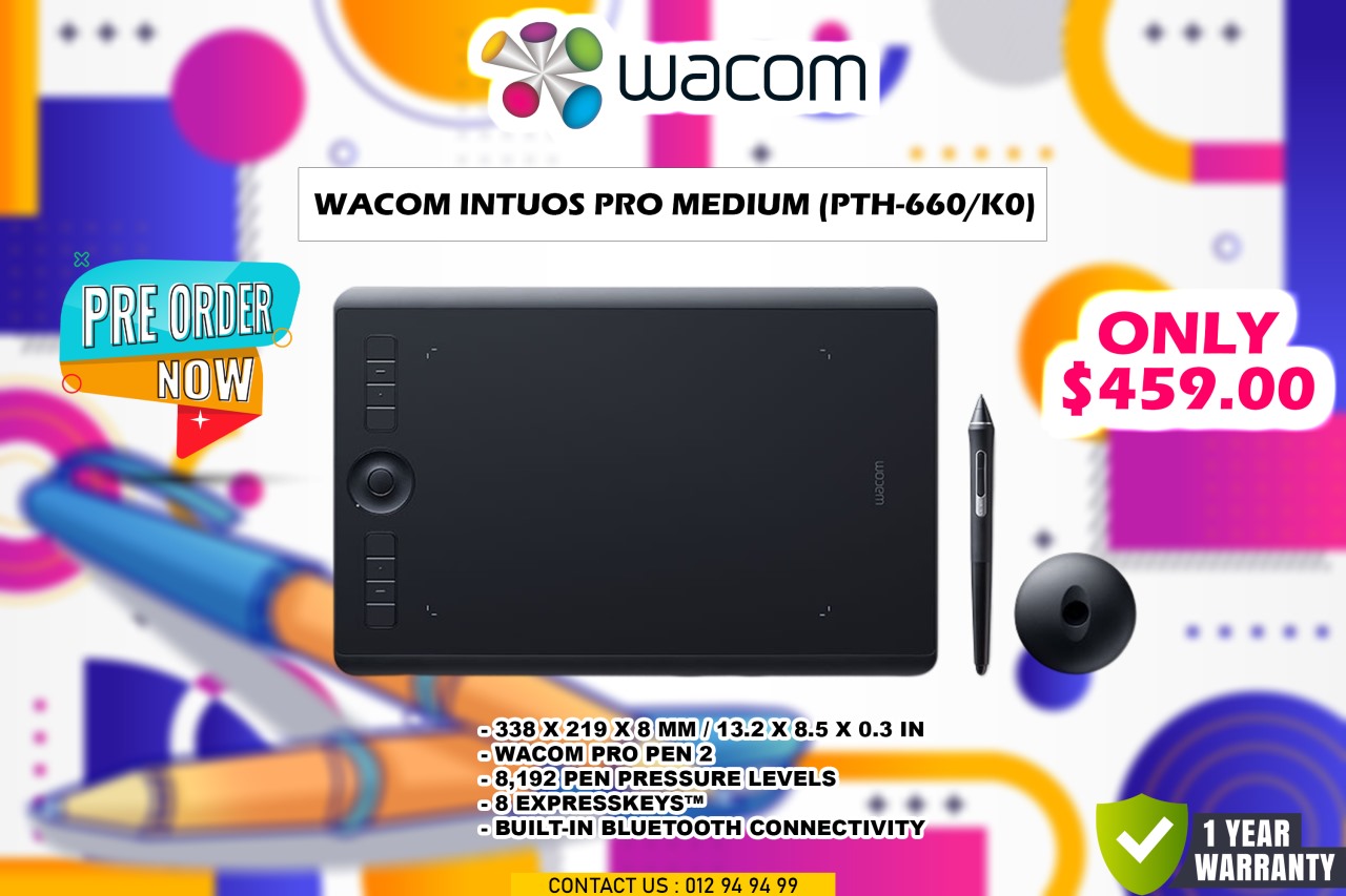 Wacom Intuos Pro Medium (PTH-660/K0) - Gaming Gears - Best Gaming