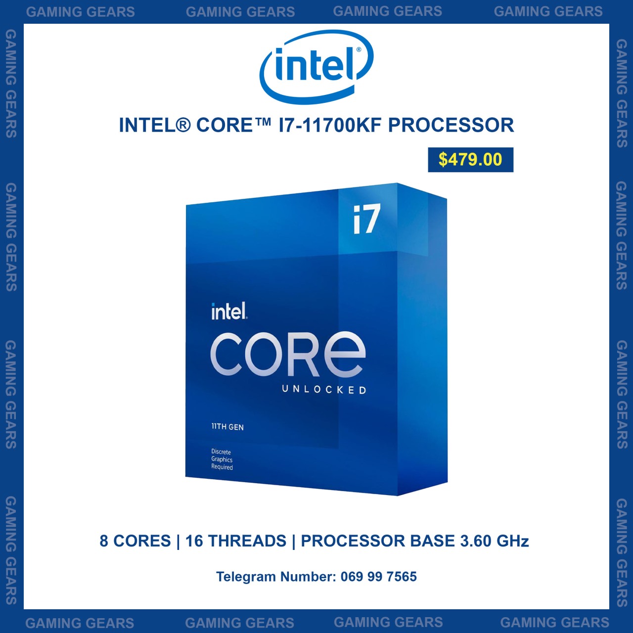 Intel® Core™ i7-11700KF Processor