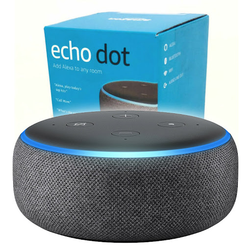 Echo Dot (3rd Gen) - Charcoal in the Smart Speakers & Displays  department at