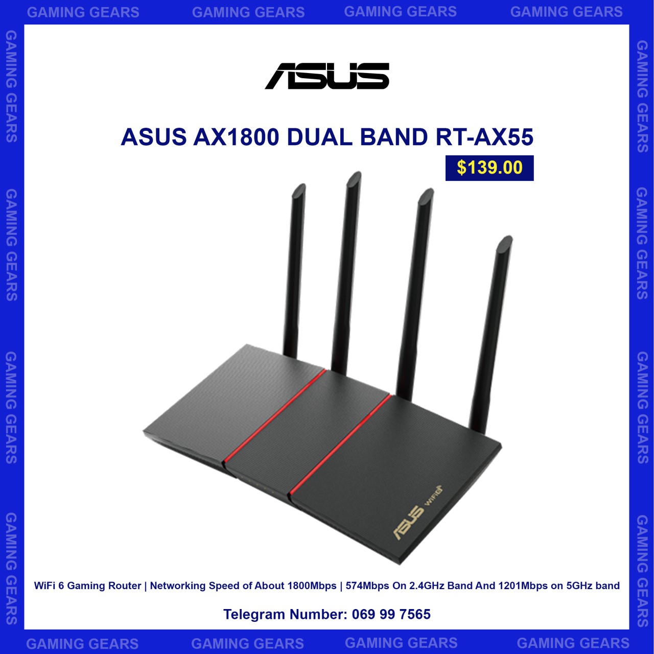 ASUS AX1800 DUAL BAND RT-AX55
