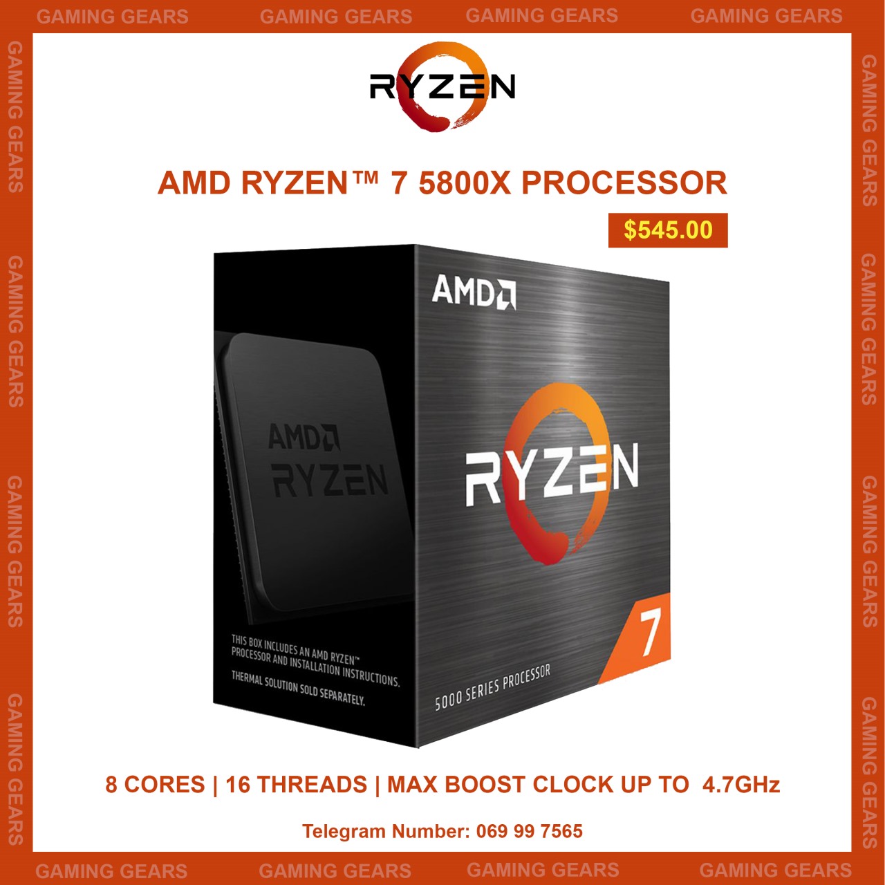 Ryzen™ 7 5800X Processors
