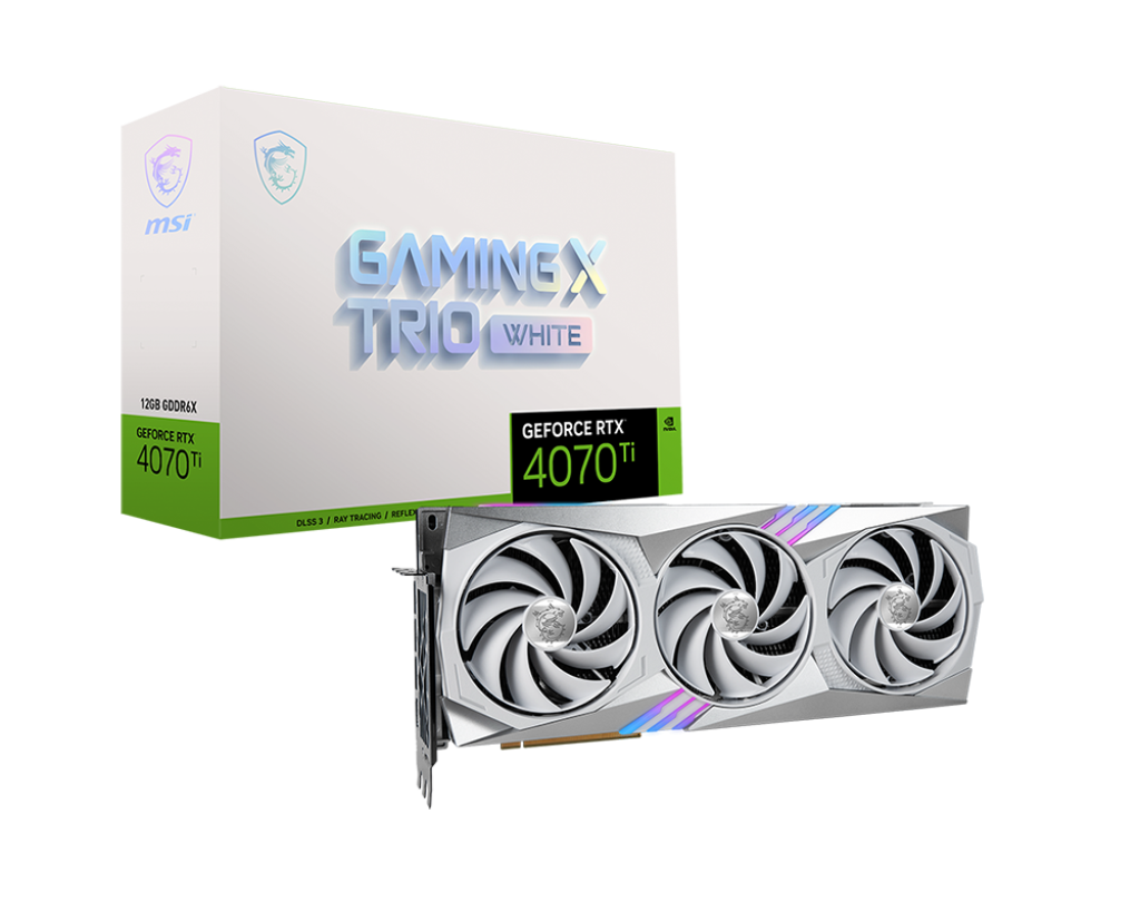 MSI GeForce RTX 4070Ti GAMING X TRIO WHITE 12G